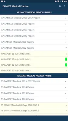 EAMCET Practice - Medical android App screenshot 2