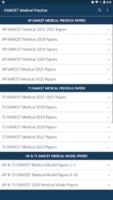 EAMCET Practice - Medical android App screenshot 3